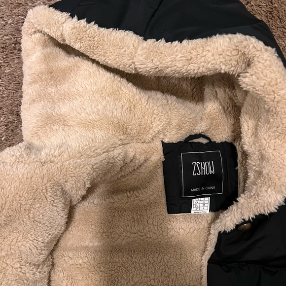 ZSHOW puffer teddy hooded vest - Picture 3 of 3